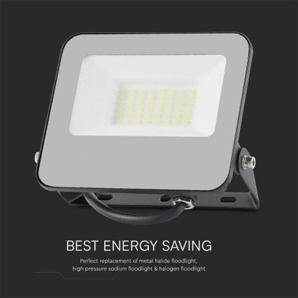Proyector LED RGBW regulable LED/30W/230V IP65 gris + control remoto
