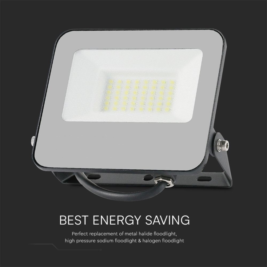 Proyector LED RGBW regulable LED/30W/230V IP65 gris + control remoto