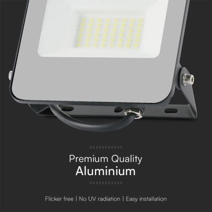 Proyector LED RGBW regulable LED/30W/230V IP65 gris + control remoto