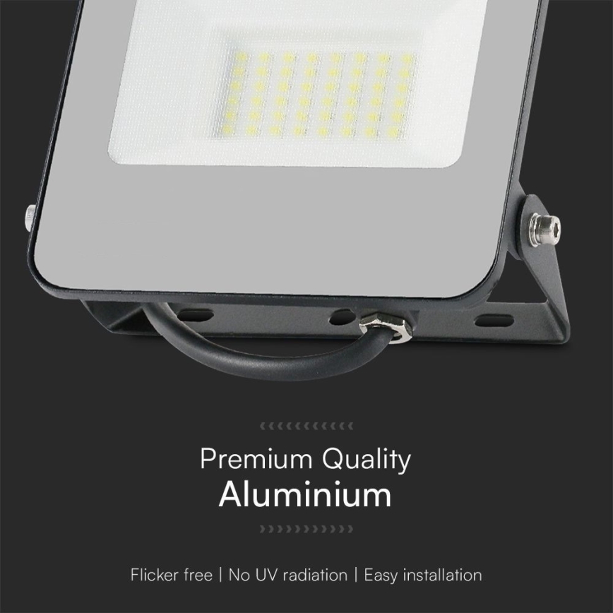 Proyector LED RGBW regulable LED/30W/230V IP65 gris + control remoto