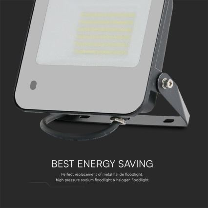 Proyector LED RGBW regulable LED/50W/230V IP65 gris + control remoto