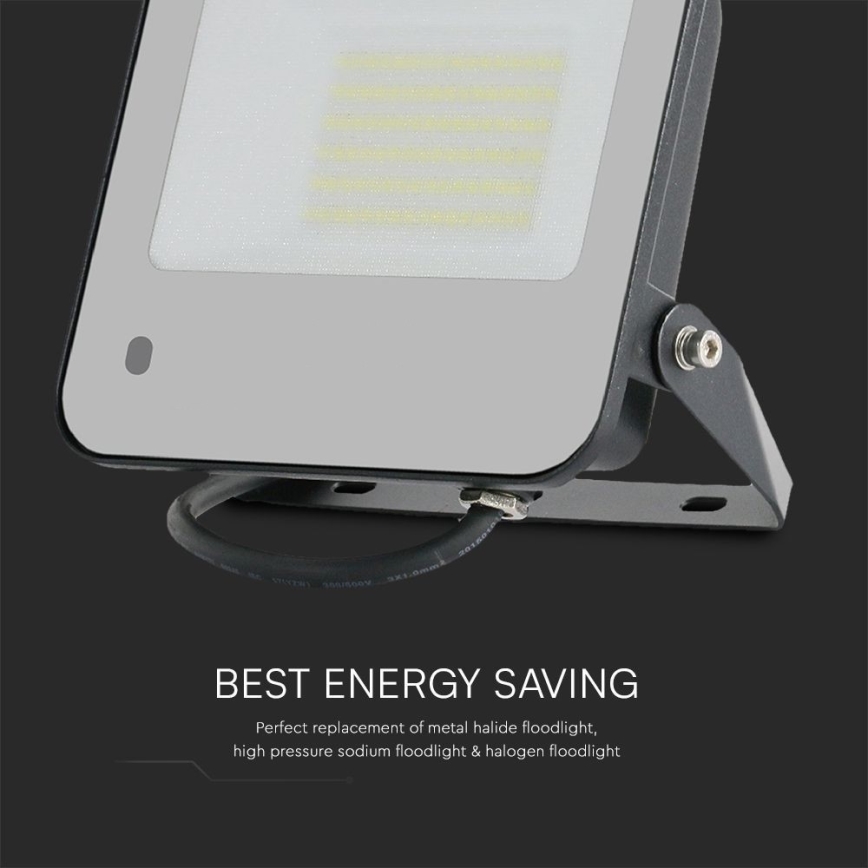 Proyector LED RGBW regulable LED/50W/230V IP65 gris + control remoto