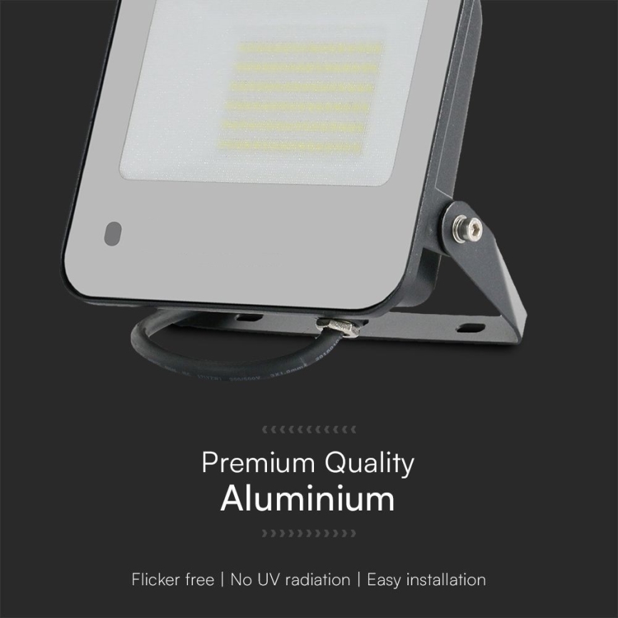 Proyector LED RGBW regulable LED/50W/230V IP65 gris + control remoto