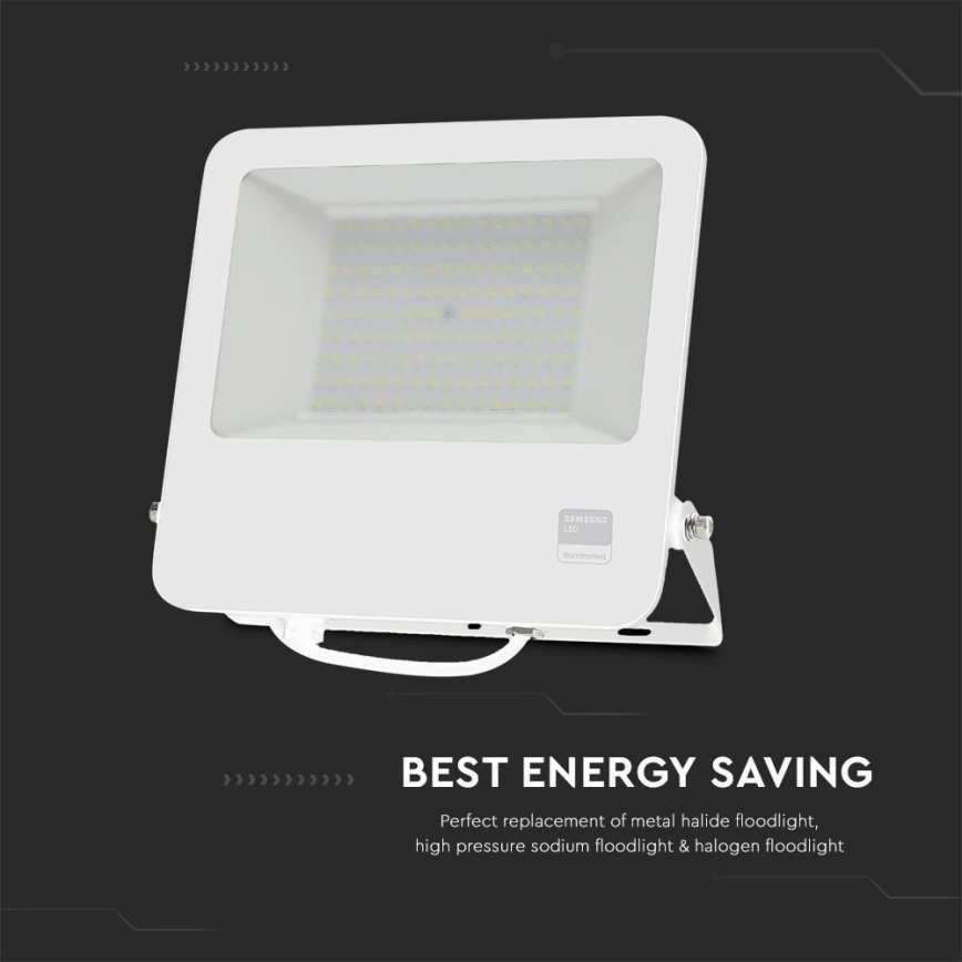 Proyector LED SAMSUNG CHIP LED/100W/230V 6400K IP65 blanco