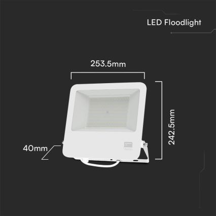 Proyector LED SAMSUNG CHIP LED/100W/230V 6400K IP65 blanco