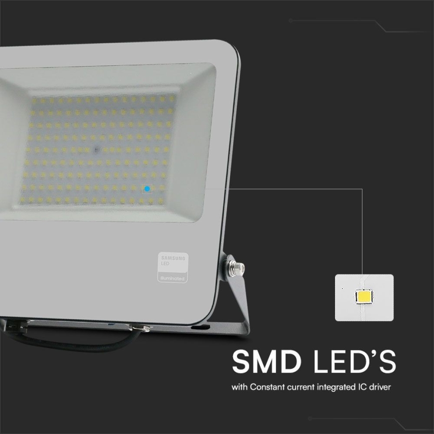 Proyector LED SAMSUNG CHIP LED/100W/230V 6400K IP65 negro