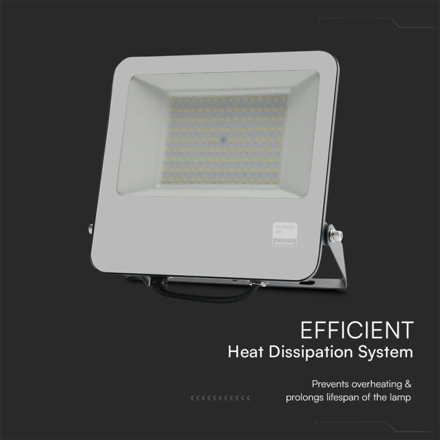 Proyector LED SAMSUNG CHIP LED/100W/230V 6400K IP65 negro