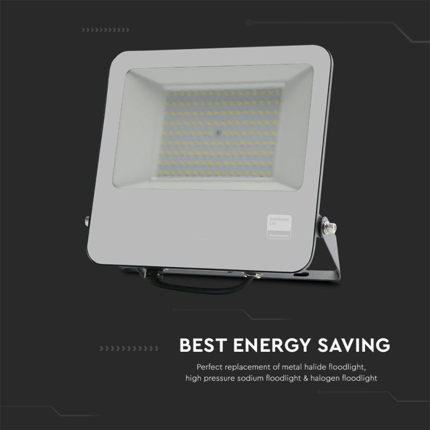 Proyector LED SAMSUNG CHIP LED/100W/230V 6400K IP65 negro