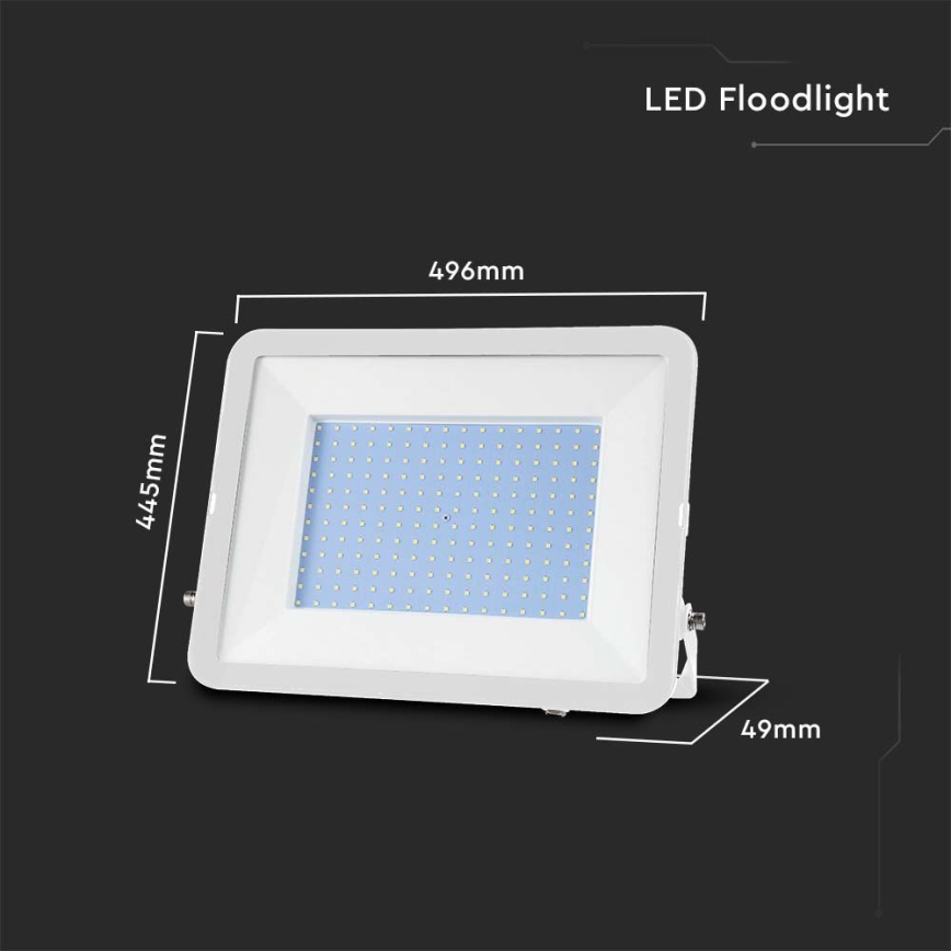 Proyector LED SAMSUNG CHIP LED/300W/230V 6500K IP65 blanco