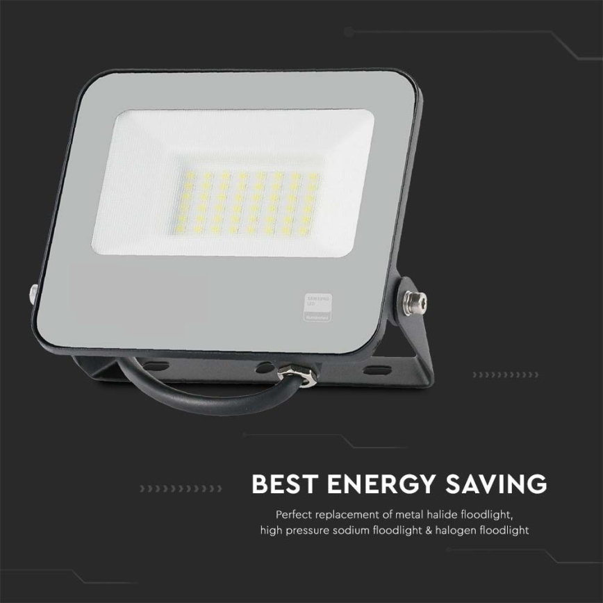 Proyector LED SAMSUNG CHIP LED/30W/230V 4000K IP65 negro