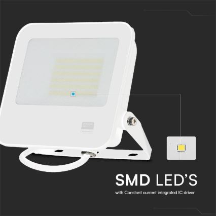 Proyector LED SAMSUNG CHIP LED/50W/230V 6500K IP65 blanco