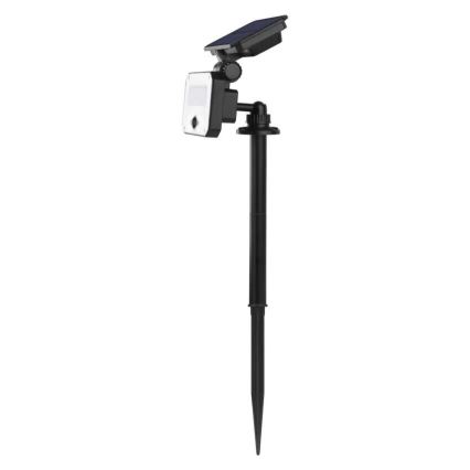 Proyector LED solar con sensor de movimiento SPILO LED/3,7V 3600mAh 3000K IP54 + control remoto