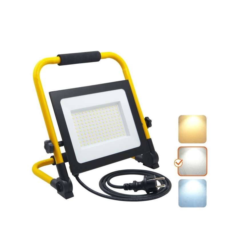 Proyector portátil LED TIGRA LED/100W/4000K IP54 negro/amarillo