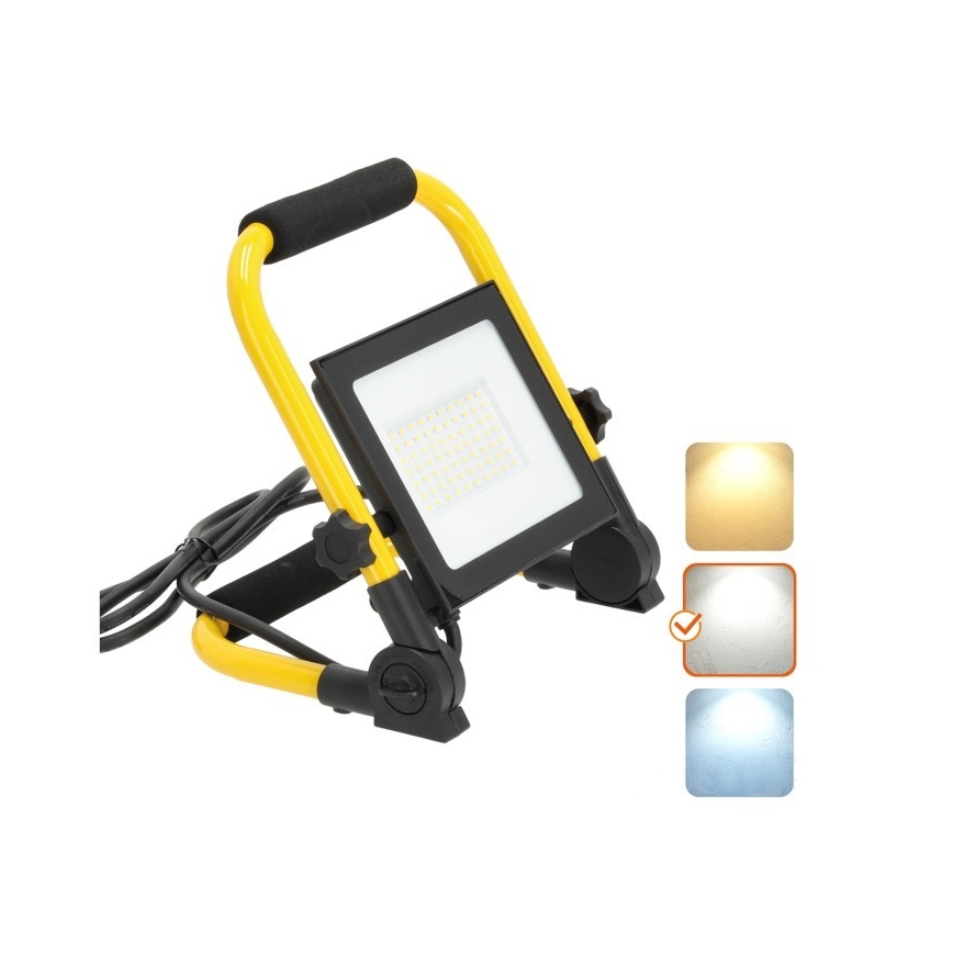 Proyector portátil LED TIGRA LED/50W/4000K IP54 negro/amarillo