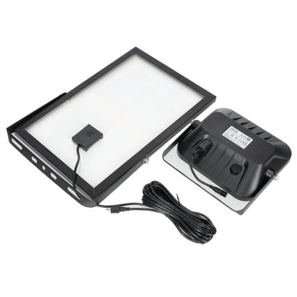 Proyector solar de exterior con sensor LED/30W/6.4V 4000K IP65 + mando a distancia