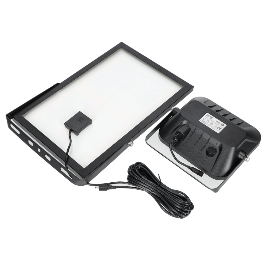 Proyector solar de exterior con sensor LED/30W/6.4V 4000K IP65 + mando a distancia