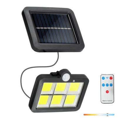 Proyector solar LED con sensor LED/1,5W/3,7V 6000K IP44