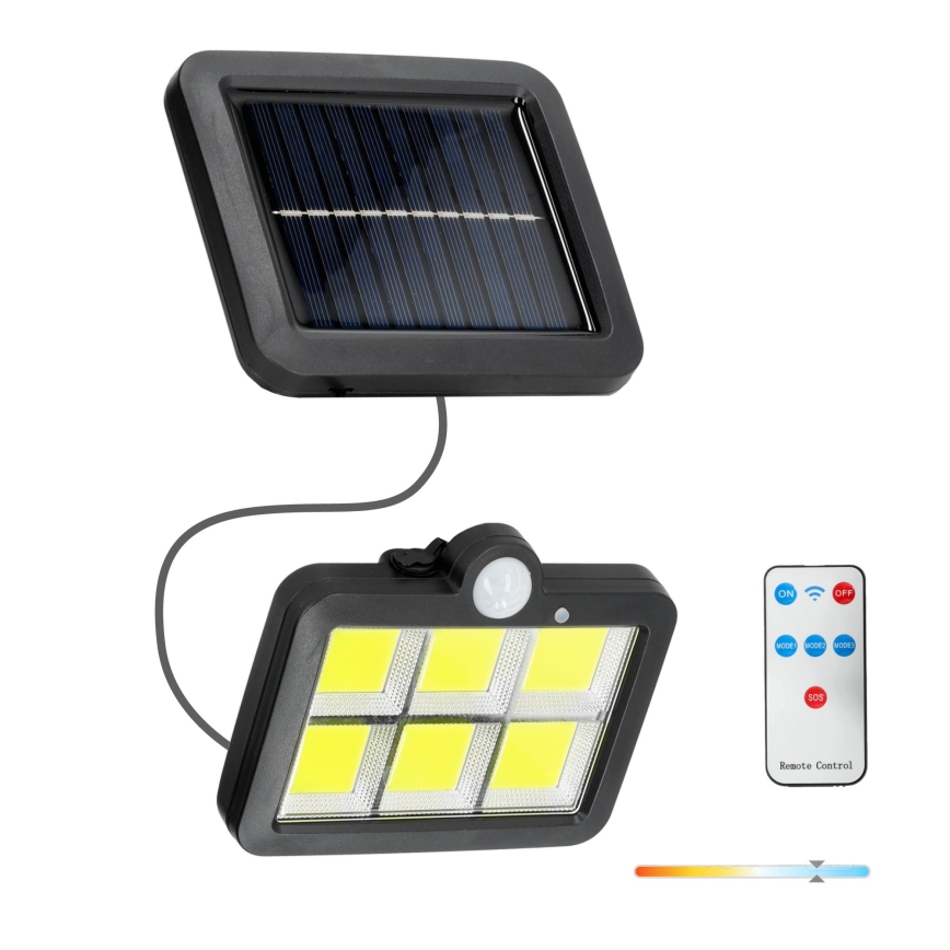 Proyector solar LED con sensor LED/1,5W/3,7V 6000K IP44