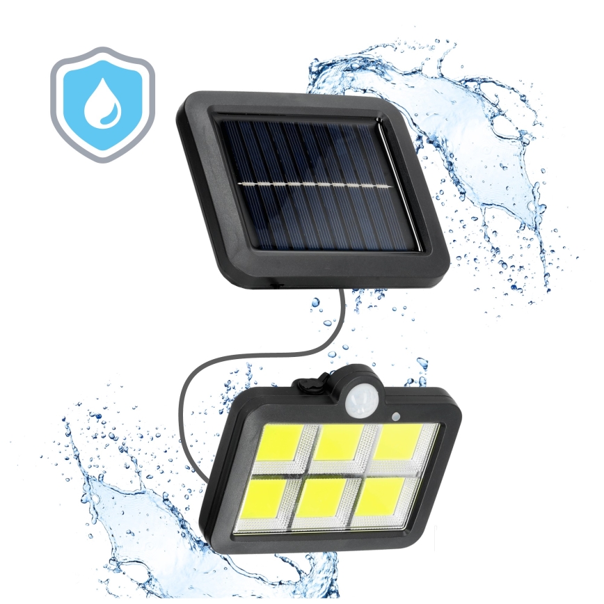 Proyector solar LED con sensor LED/1,5W/3,7V 6000K IP44