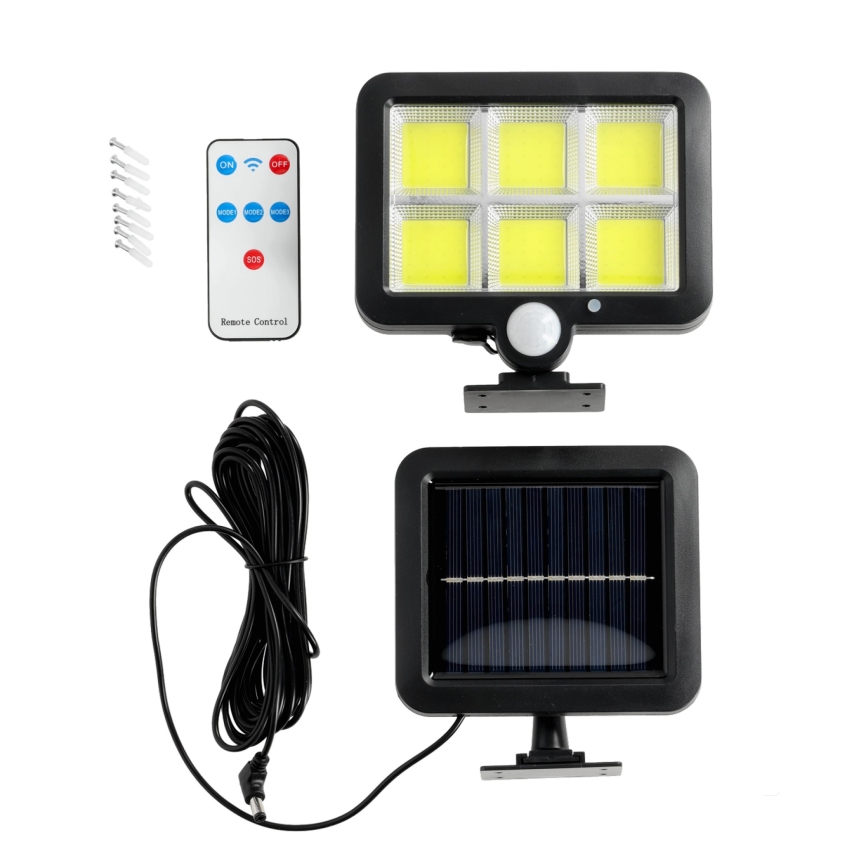 Proyector solar LED con sensor LED/1,5W/3,7V 6000K IP44
