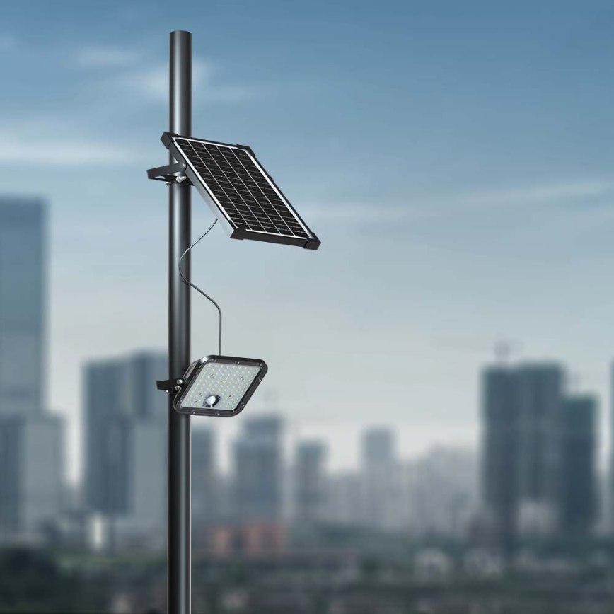 Proyector solar LED con sensor LED/30W/6,4V 6400K + control remoto