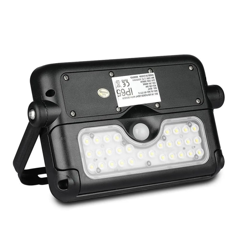 Proyector solar LED con sensor LED/5W/3,7V IP65 4000K 3000 mAh