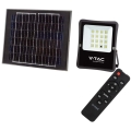 Proyector solar LED de exterior LED/12W/3,2V 6400K IP65 + mando a distancia