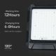 Proyector solar LED LED/15W/3,7V IP65 4000K negro + control remoto