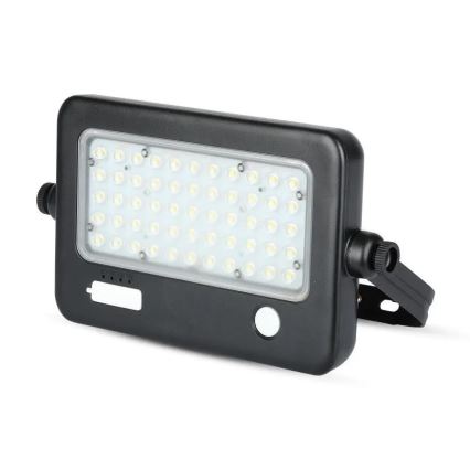 Proyector solar LED regulable con sensor LED/10W/3,7V 4000K IP65 7200 mAh + puerto USB