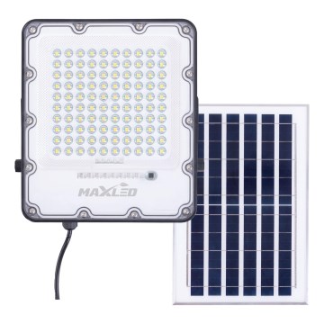 Proyector solar regulable LED LED/100W/3,2V 4500K IP65 negro + mando a distancia