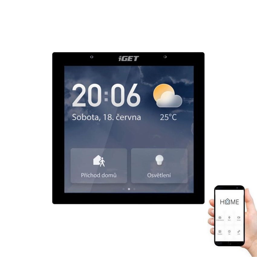 Puerta de enlace inteligente con pantalla táctil GW6 Wi-Fi Zigbee Bluetooth