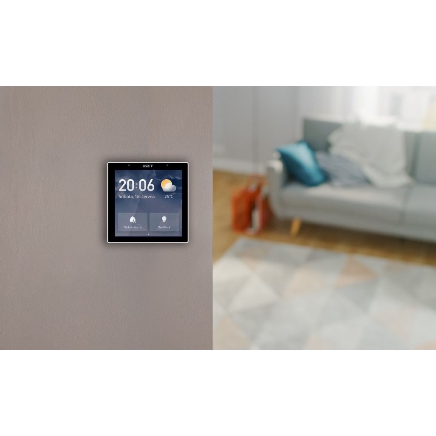 Puerta de enlace inteligente con pantalla táctil GW6 Wi-Fi Zigbee Bluetooth