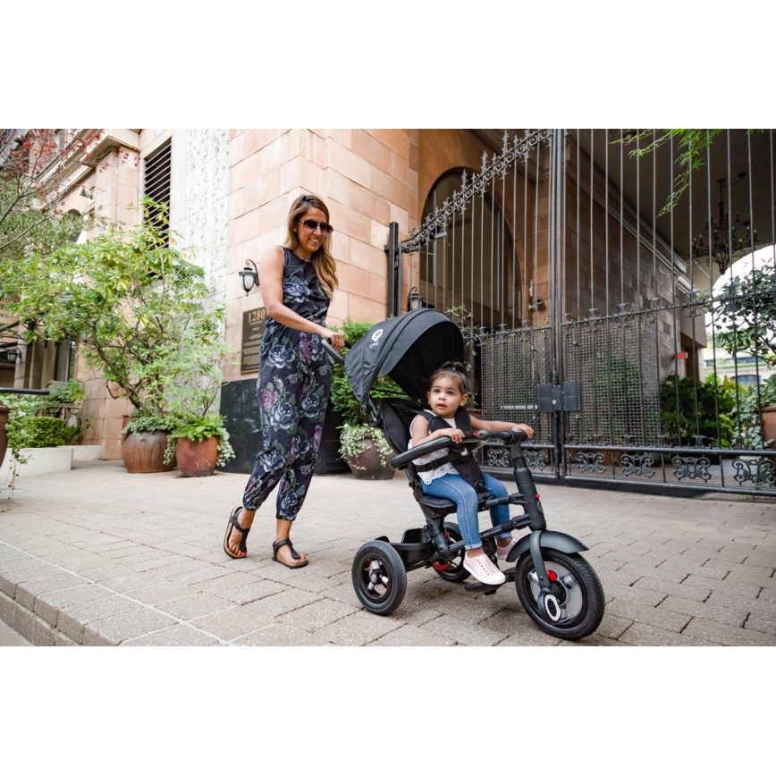 QPlay - Triciclo infantil 3en1 RITO AIR negro