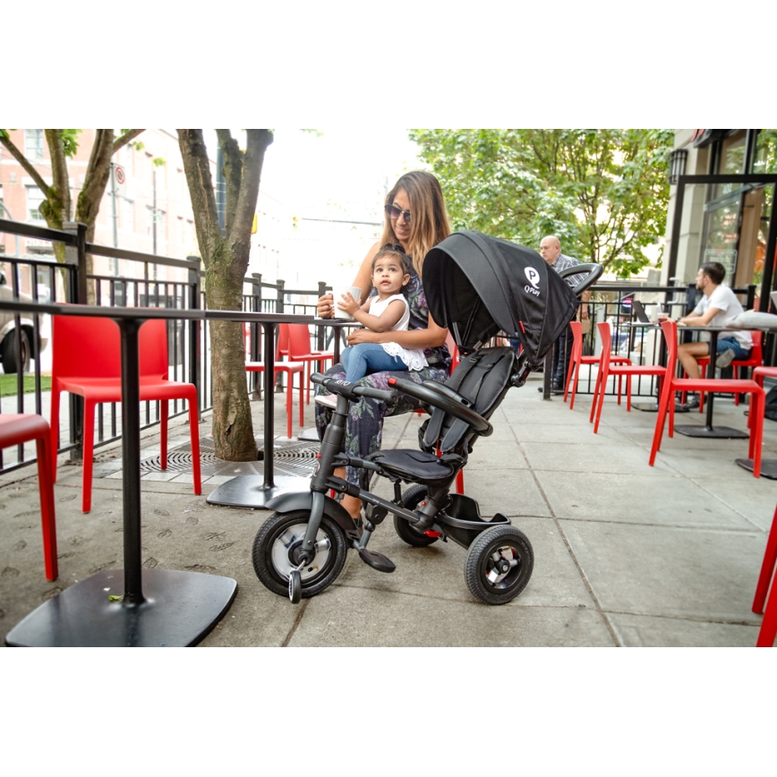 QPlay - Triciclo infantil 3en1 RITO AIR negro