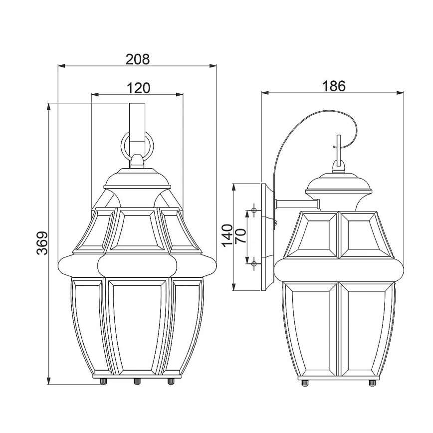 Quoizel - Aplique de exterior MARINE 1xE27/150W/230V IP44 dorado