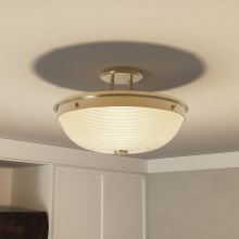 Quoizel - Lámpara de techo MANTLE 2xE27/60W/230V latón