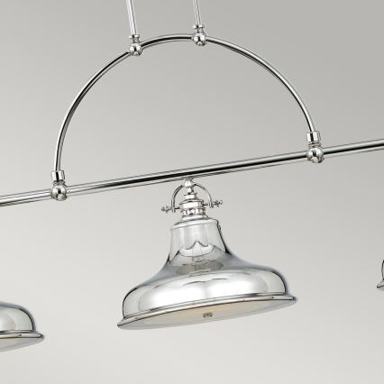 Quoizel - Lámpara colgante con cadena EMERY 3xE27/100W/230V cromo brillante