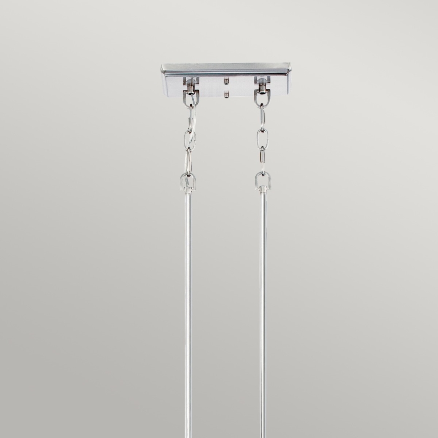 Quoizel - Lámpara colgante con cadena EMERY 3xE27/100W/230V cromo brillante