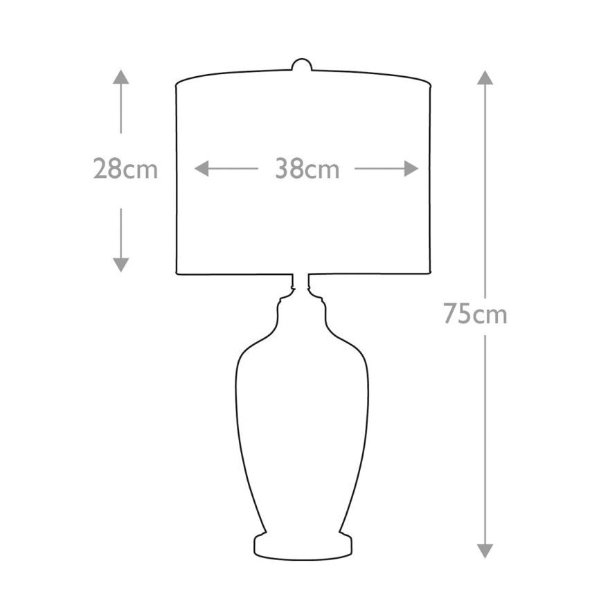 Quoizel - Lámpara de mesa NICOLLS 1xE27/100W/230V
