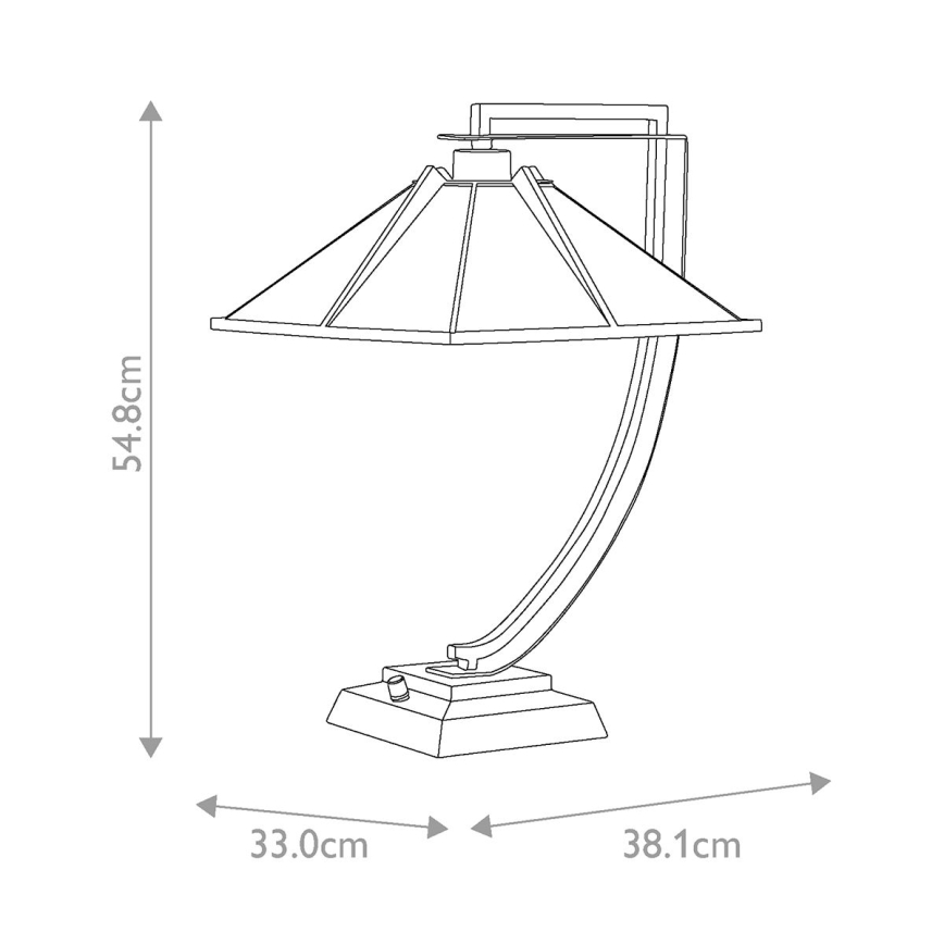 Quoizel - Lámpara de mesa POMEROY 1xE27/60W/230V