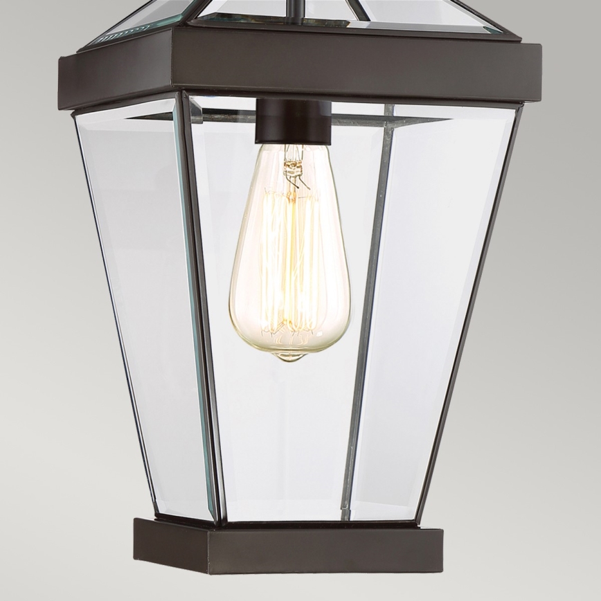 Quoizel - Lámpara colgante para exterior RAVINE 1xE27/60W/230V IP23 marrón
