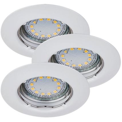 Rabalux - SET 3xLED Lámpara empotrada 3xGU10/3W/230V IP40