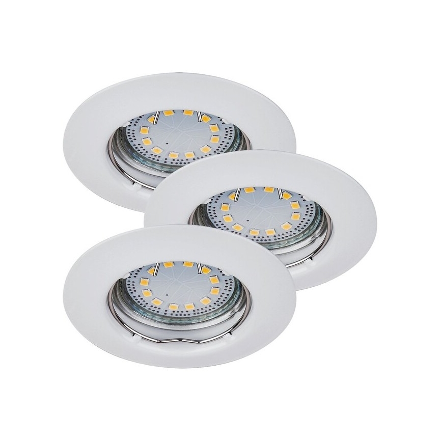 Rabalux - SET 3xLED Lámpara empotrada 3xGU10/3W/230V IP40