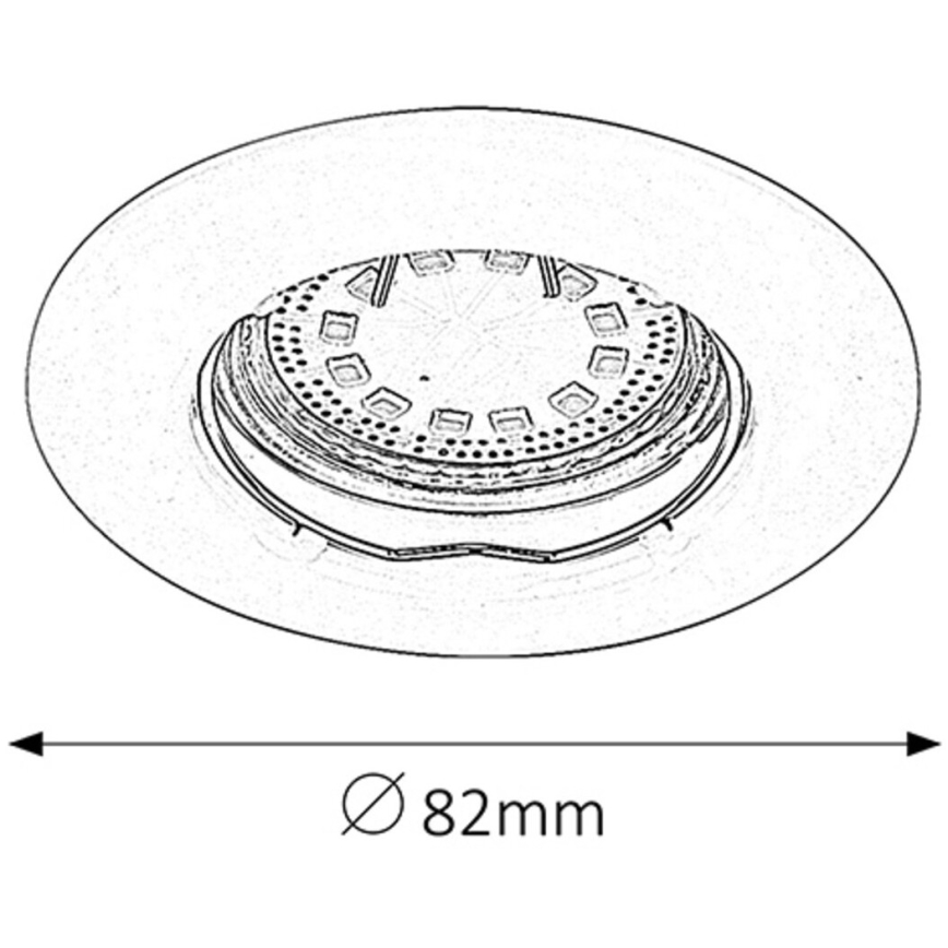 Rabalux - SET 3xLED Lámpara empotrada 3xGU10/3W/230V IP40