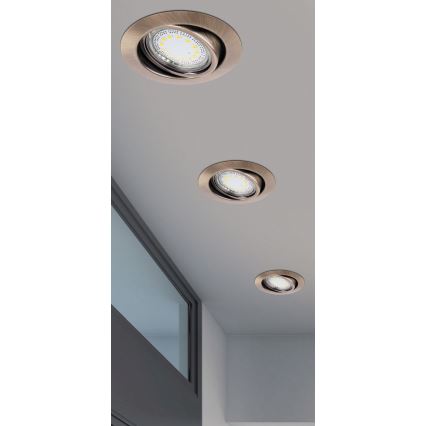 Rabalux 1051 - SET 3x Iluminación LED empotrada de techo LITE 3xGU10-LED/3W/230V