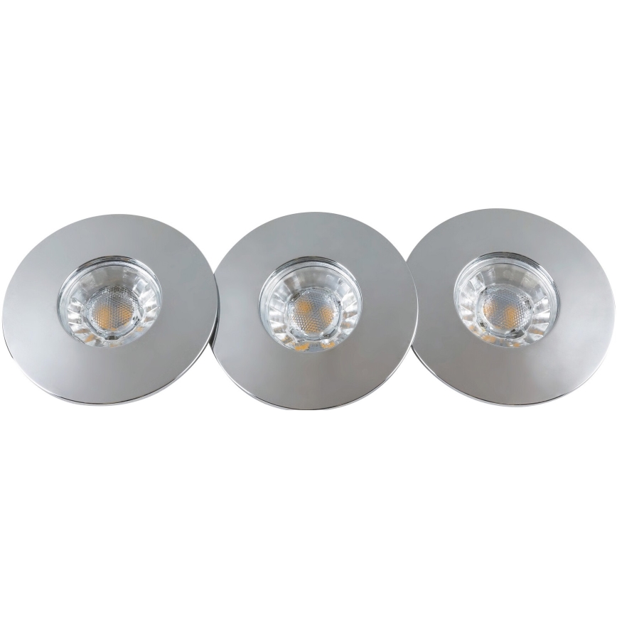 Rabalux - SET 3x Iluminación LED empotr para el baño 3xLED/4W/230V