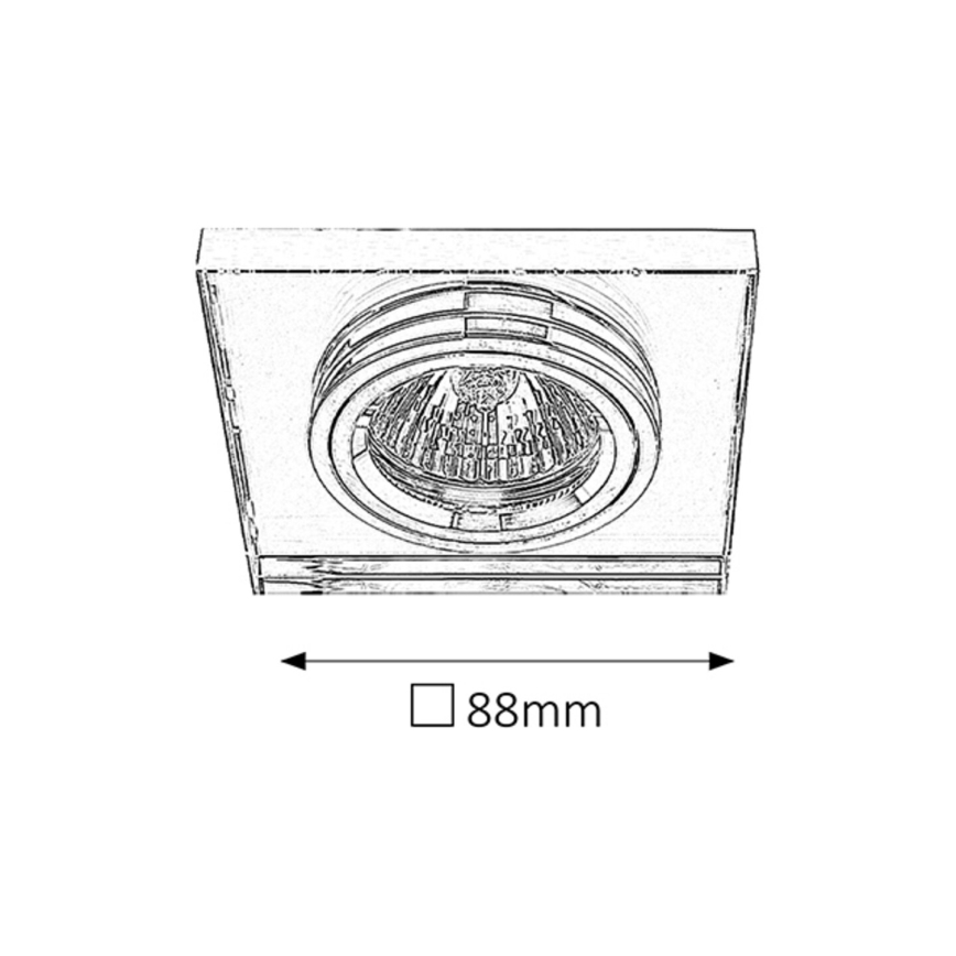 Rabalux - Iluminación empotrable de techo 1xGU5,3/50W/12V