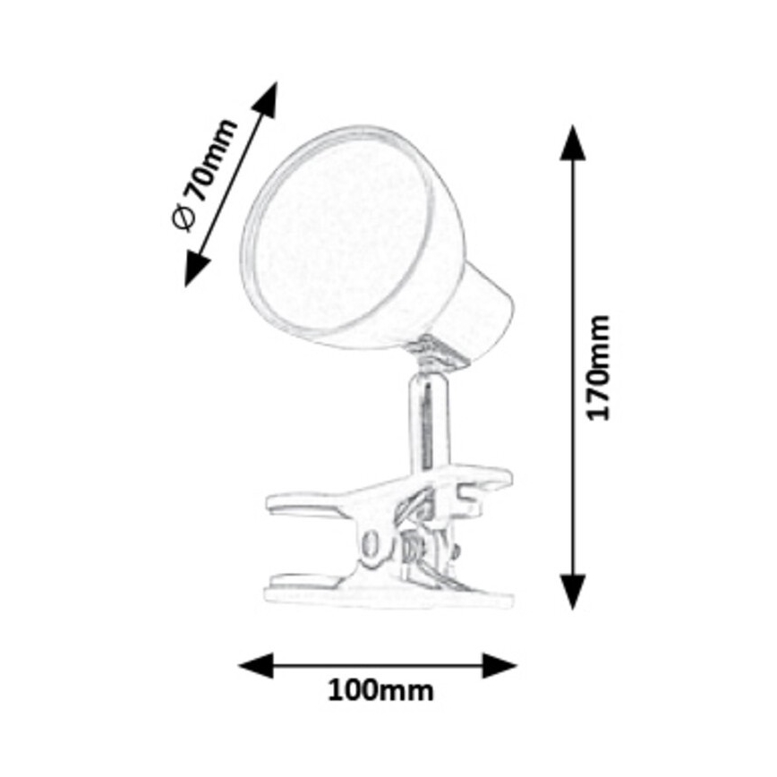 Rabalux - LED Lámpara con clip LED/5W/230V