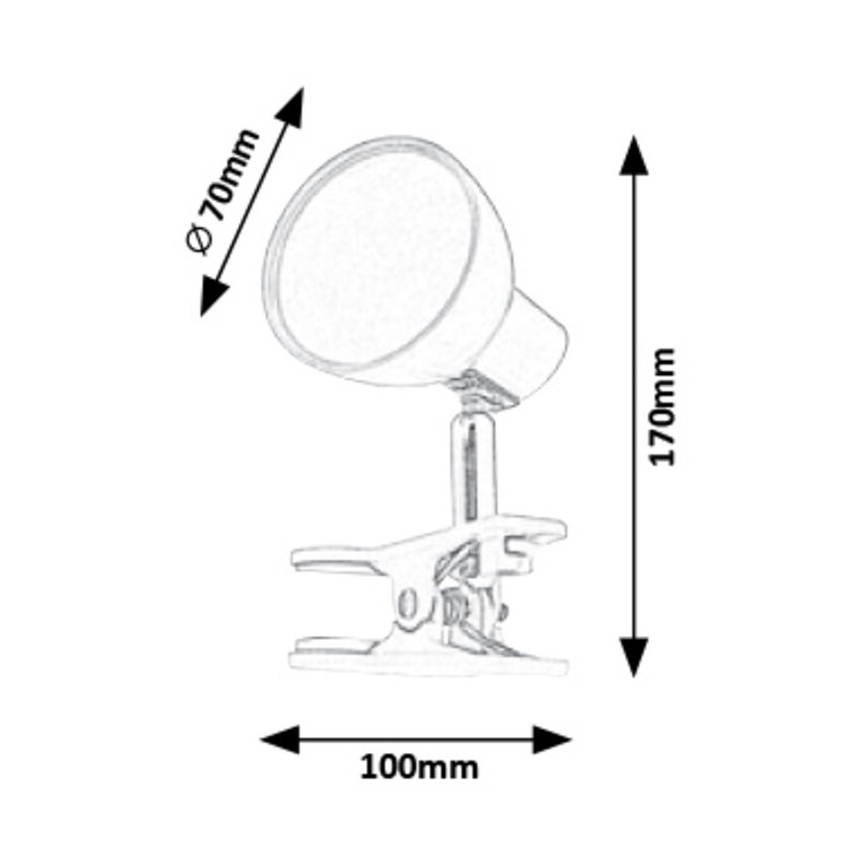 Rabalux - LED Lámpara con clip LED/5W/230V