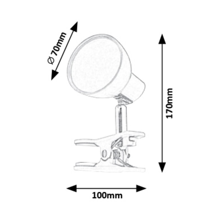 Rabalux - LED Lámpara con clip LED/5W/230V